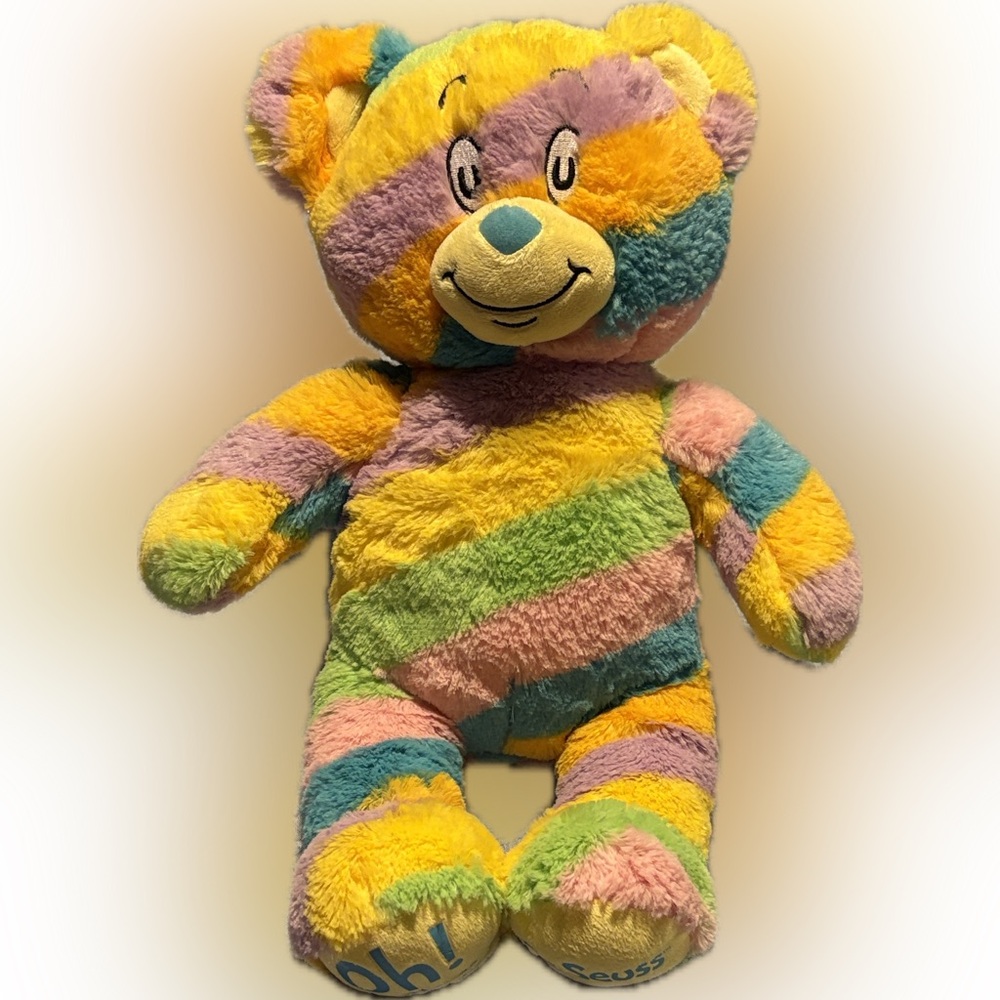 Build-A-Bear Workshop "Oh, The Places You'll Go!" Rainbow Bear, Dr. Seuss